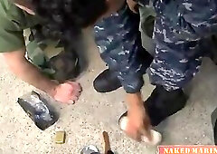 Str8 military Blowjob & Fuck- Naval Airman AC's First Gay Fuck