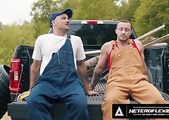 Its Not Gay If Its Only 1 Time! Farmer Zack Mackay Is Doggy Fucked By Tito Patron