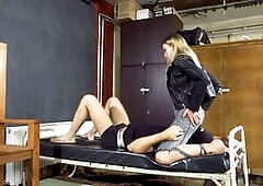 Leather, breath control, mistress anette
