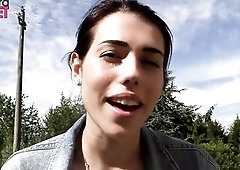 Petra loves to smoke her ciggaretes outdoor.