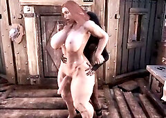 Sexually excited witch