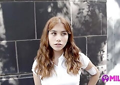 Marina Gold Peruvian Teen Challenges Herself And Ends Up Banging.... Papi Cachame