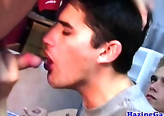 College students tugging and sucking dick