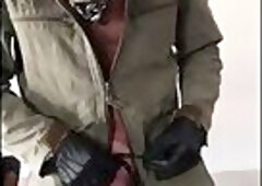 Pipe stepDad pumping balls and cock