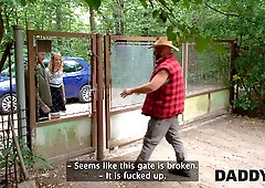 Daddy4k. appointment with dad finished up as a hot outside sex