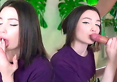 This Slut Loves to get Cum in Her Mouth. Slobbery Blowjob.