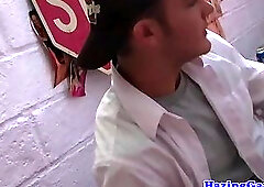 Assfucked straighty pledges frat in dorm