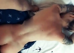 Inked babe with a perfect ass gets banged from behind in POV