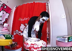 Raunchy Sloppy Ass Sticky Mess! Dumping And Splashing Big Brown Booty And Wet Pussy