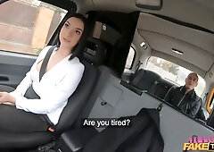 I enjoy to pound married men in my cab - female faux taxi