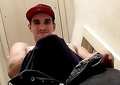 A sex toy helps this young guy achieve incredible orgasms