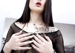 FREE Scene - Tattooed Angie Moon Gets All Holes Stretched During Interracial double penetration Group sex SZ2934