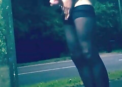 Thin Cd ambling on public road