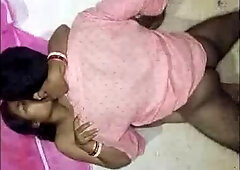 Indian Slender Wifey Suck off and Standing Tearing up