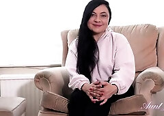 Fat Unshaved Amateur mother I'd like to fuck Christina gets sexy and lewd during this private interview. This babe shows off her large butt and c