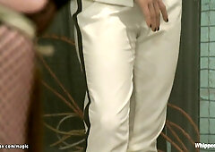 Bound dyke fingered & whipped