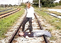 Richie has annoyed his headmistress Melady very much. This babe deprives him of it out on a educate area there's much railway traffic where; Ther