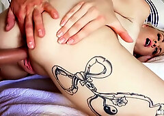 Marilyn Moore And Lucas Frost - Cute Babe Getting Her First Anal Experience