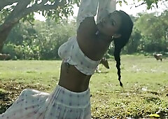 SANKTOR - TOPLESS BREASTY NATIVE AMERICAN GAL AT THE RANCHO