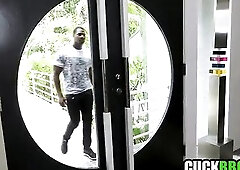 Caged Cuckold Spouse See Wife Booty Drilled By Monster Ebony Dong