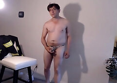 Snakeskin Underwear & A Classy Shirt W Holes To Naked Maolo!