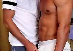 cute men handjob with happy ending