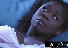 Nasty Lesbian Lovers Get Wild in Bed, Enjoying Steamy Night Before Their Wedding