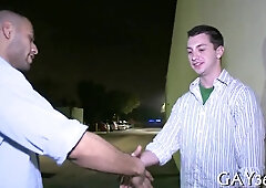 Watch this insatiable hunk get down and dirty with a hot chick in this intense, steamy fuckfest!