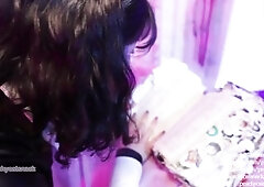 Fit and small bunny angel summons a large ramrod to breed her! - AJ New and Peachy Catsnack