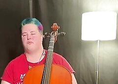 Tina plays the cello for some allies previous to stopping, clearly distressed. When they ask 'em whats wrong they admit to dealing with imposter 