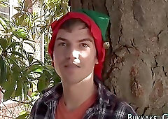 Xmas elf stud bukkaked