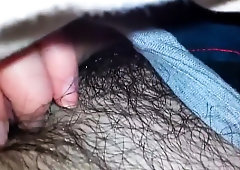 Handjob under blankets