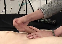 TXXXMStudios.com - Shaved Leo Ocean fetish edging in the bed