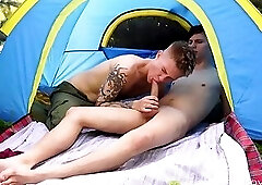 Smooth Twink Gets His Tight Ass Stretched While Camping Portugal