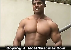 Krishna Murthy Flexing and Posing