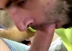 Hungry builder sucking dick 7
