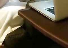 Hairy Colombian MILF Plays with Sex Toy on Webcam