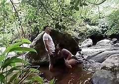 PART ONE they take me to the river and they make me SUCK and IT COMES IN MY FACE.. I love nature.. something different guys I hope you like it.. I lov