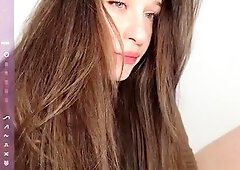 Blonde tight pussy babe solo toy fun in glamour masturbation