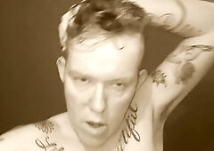 Trans Guy Pre Op FTM In nature's garb Titty Twisting! Dancing