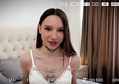 Backstage of Luna Evans' 1st anal episode! See how this marvelous gal carefully prepares her constricted butt for her very 1st anal experience. A