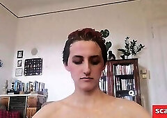 Big-Ass Babe Gets Wet and Messy on Cam!