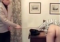 Headmaster cane boy for smoking.