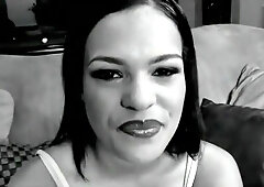 Stiff black cock ramming her sweet cunt