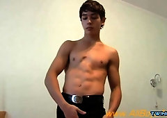 Super-Steamy twunks assjob and pop-shot