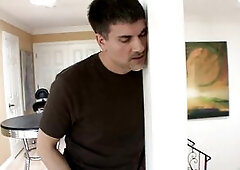 Delicious tattooed teen screwing his penis and getting her vagina filled with sperm.