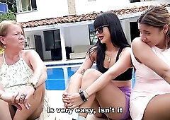 Grandma teaches us how to squirt to win a contest, so that babe made Granddad fall in love with her.