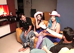 FIERCE GROUP EXCITEMENT EXPLODES OUT OF SHAME