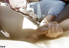 Big cock, car sex, intense orgasm