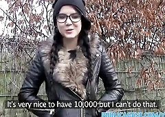 PublicAgent Goth honey has sex in the woods